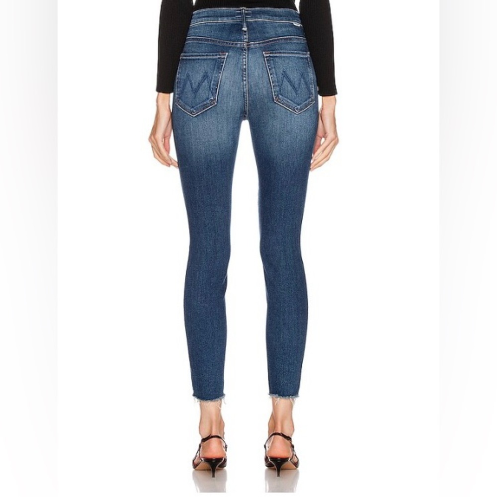 MOTHER The Stunner Ankle Fray Jeans Size 28 Sweet & Sassy High Rise Skinny